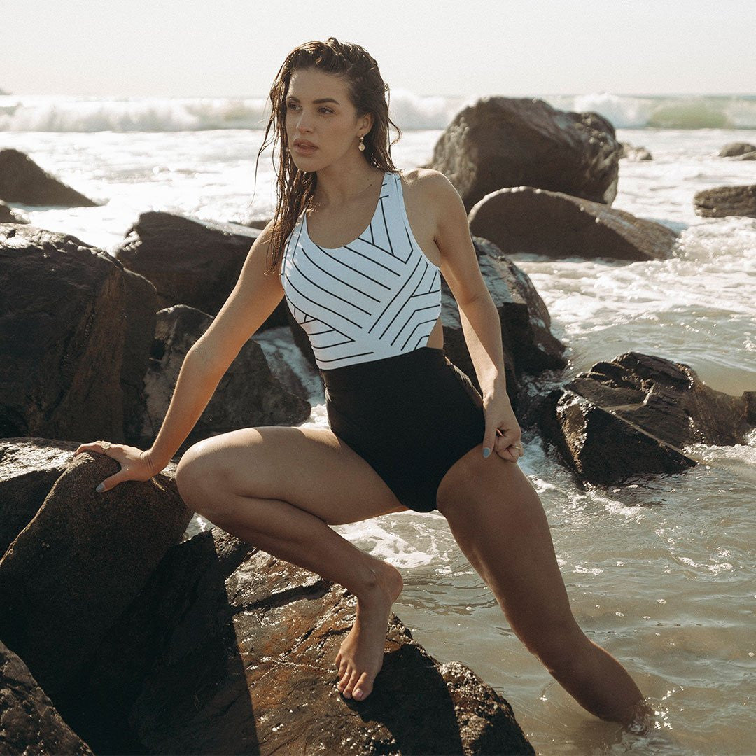 THE GEO ONE-PIECE SWIMSUIT